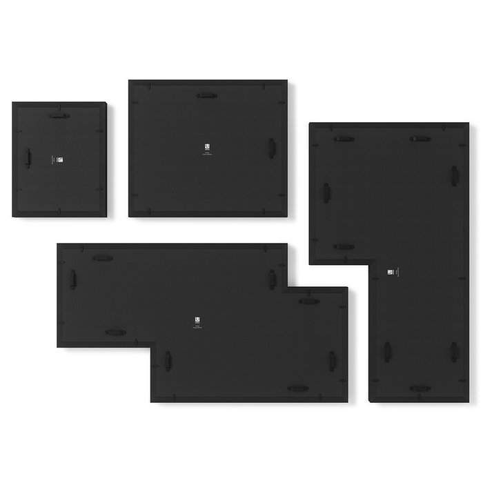 Набор из четырех фоторамок Mingle Gallery черного цвета - купить Рамки по цене 9990.0