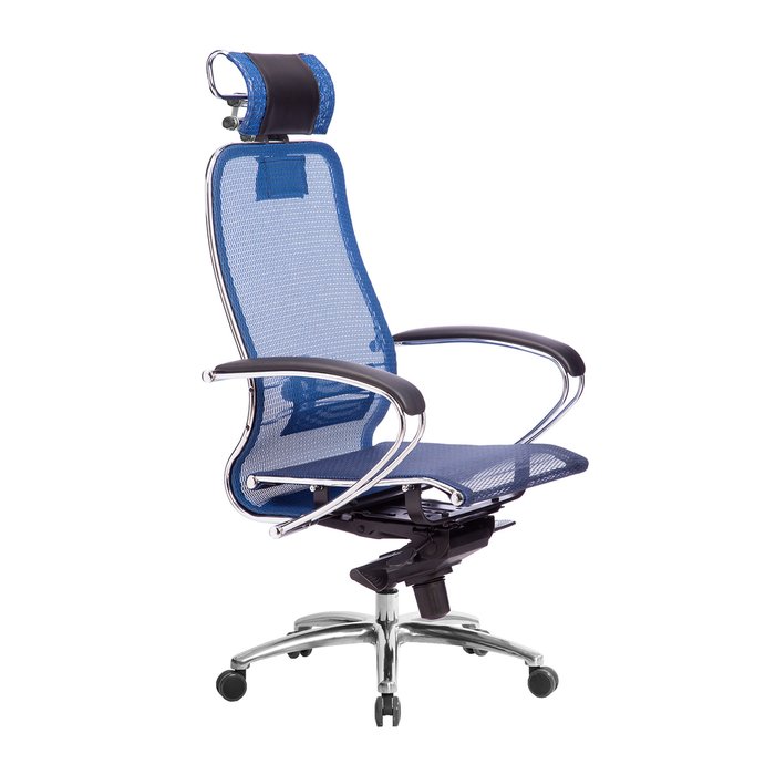 Кресло офисное Samurai синего цвета - купить Офисные кресла по цене 21464.0
