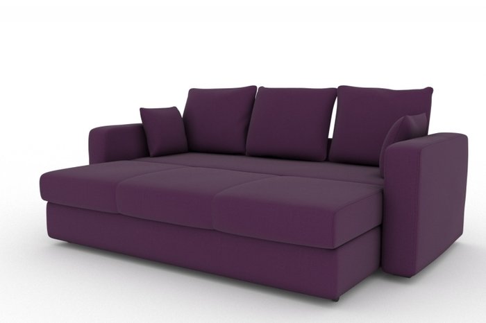 Прямой диван-кровать Liverpool фиолетового цвета - купить Прямые диваны по цене 15500.0