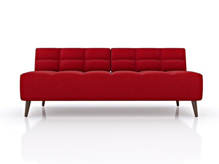 Диван Нельсон красного цвета - купить Прямые диваны по цене 29990.0