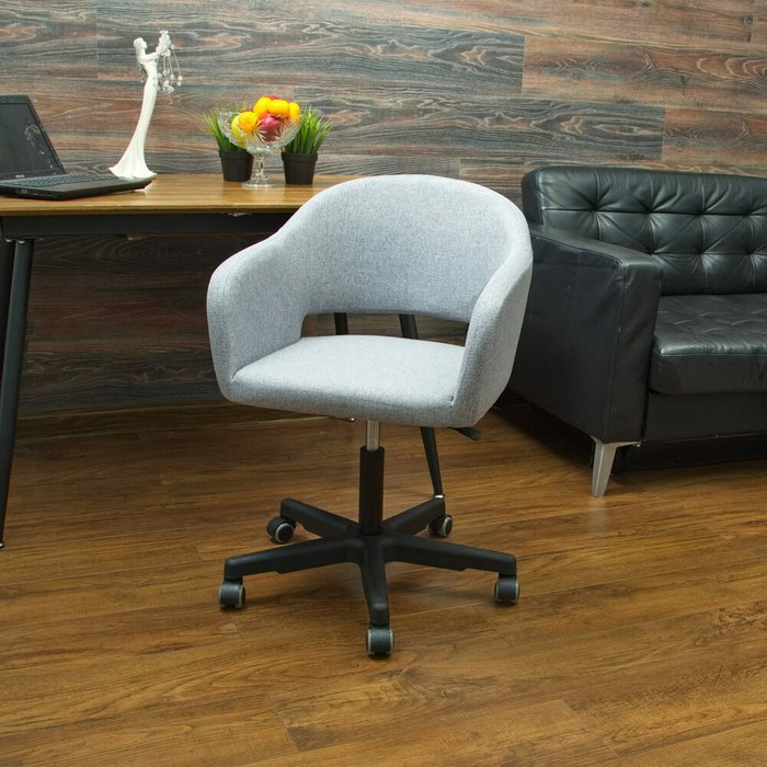 Кресло Бабби серого цвета - купить Офисные кресла по цене 9990.0