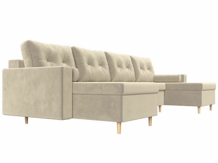 Угловой диван-кровать Белфаст бежевого цвета (тик-так)  - лучшие Угловые диваны в INMYROOM