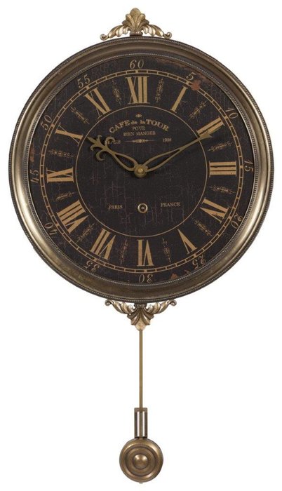 Настенные часы с маятником Café De La Tour