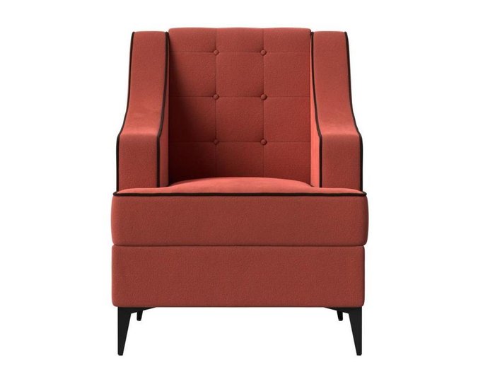Кресло Марк кораллового цвета - купить Интерьерные кресла по цене 25999.0