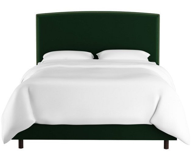 Кровать Everly Emerald зеленого цвета 160х200
