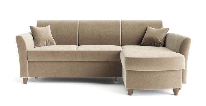 Угловой диван-кровать Катарина бежевого цвета