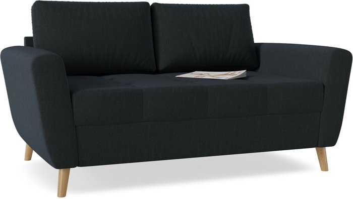 Прямой диван Sleep Big темно-синего цвета - купить Прямые диваны по цене 22890.0