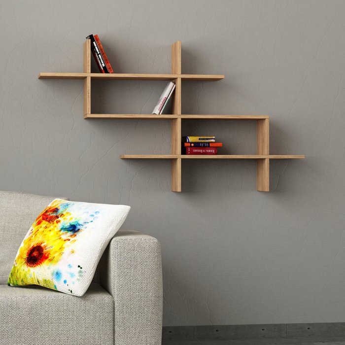 Полка Bookcase цвета дуб - купить Полки по цене 10845.0