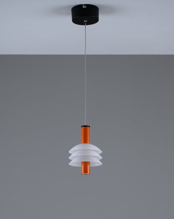 Подвесной светодиодный светильник Sylv бело-оранжевого цвета - лучшие Подвесные светильники в INMYROOM
