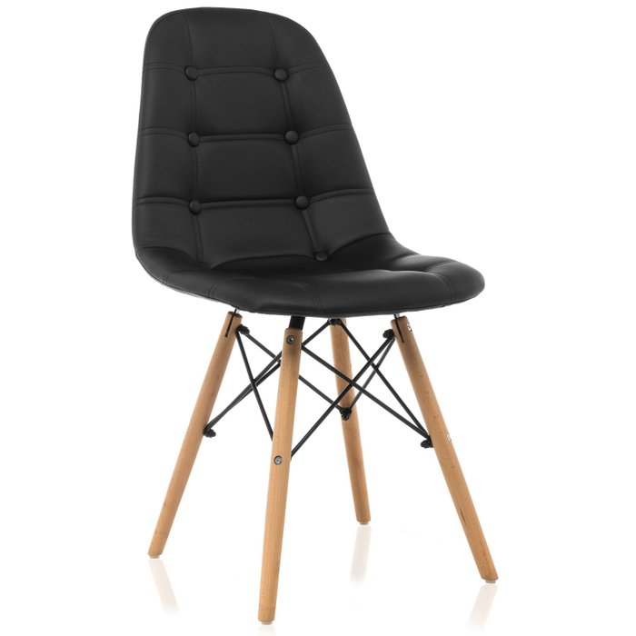 Обеденный стул Kvadro черного цвета
