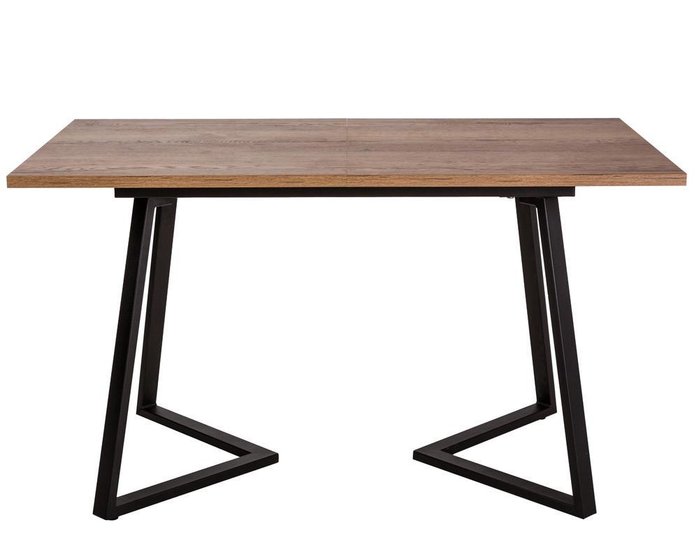 Раскладной обеденный стол Роналдо черно-коричневого цвета - купить Обеденные столы по цене 19960.0