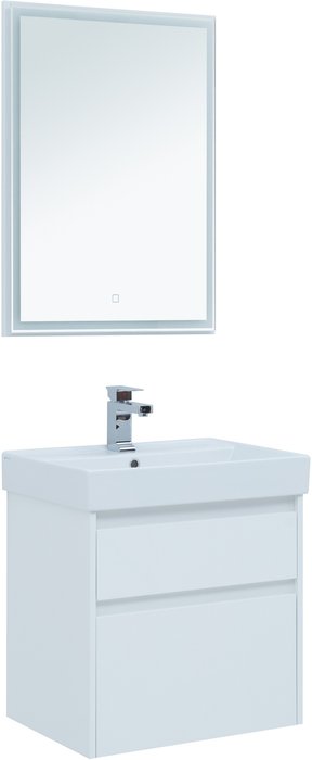 Комплект мебели для ванной комнаты Nova Lite белого цвета