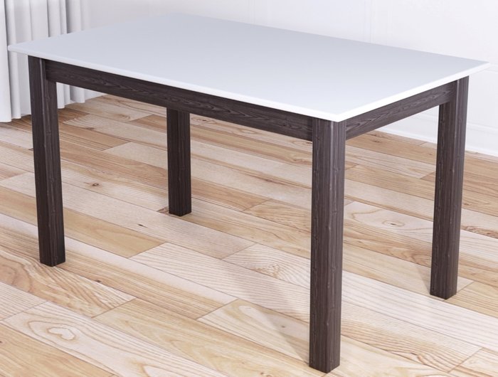 Стол обеденный Классика 90х60 бело-коричневого цвета - купить Обеденные столы по цене 11036.0