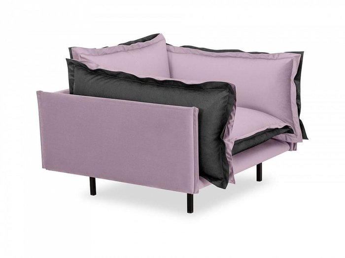Кресло Barcelona серо-лилового цвета - лучшие Интерьерные кресла в INMYROOM