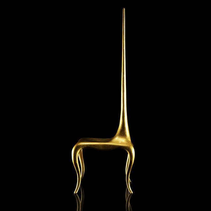 Стул Camus Collection LADY STING GOLD из массива американского ореха - лучшие Обеденные стулья в INMYROOM