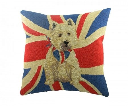 Подушка с принтом Union Jack Westie Подушка с принтом Union Jack Westie