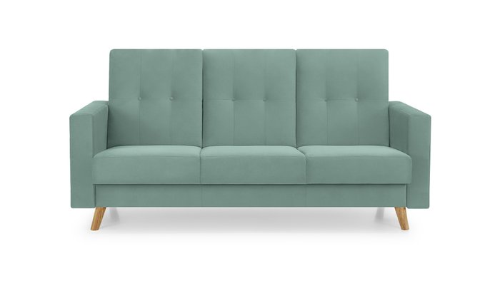 Диван-кровать Хьюстон Лайт темно-мятного цвета - купить Прямые диваны по цене 48300.0