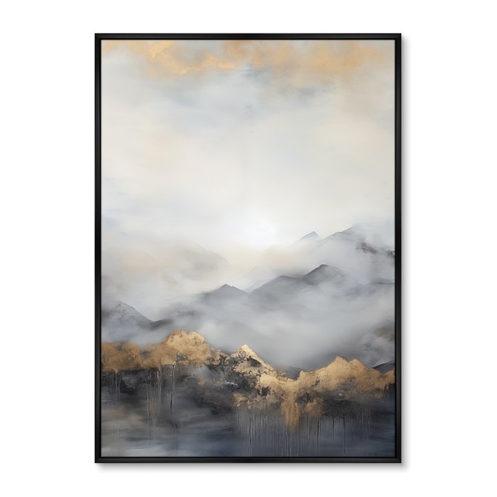 Репродукция картины Landscape collection, Mountain peaks, No 1, 2024г.