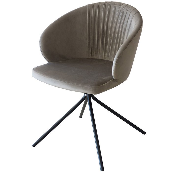 Стул Verona Round вращающийся табачно-серого цвета - купить Обеденные стулья по цене 15590.0