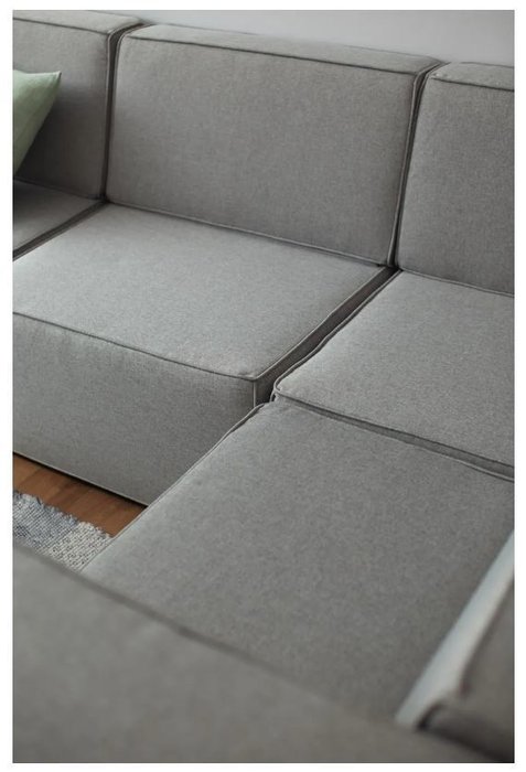 Модульный диван Cube серого цвета - лучшие Бескаркасная мебель в INMYROOM