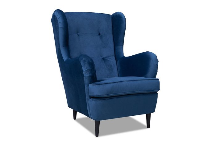 Кресло Энзо синего цвета