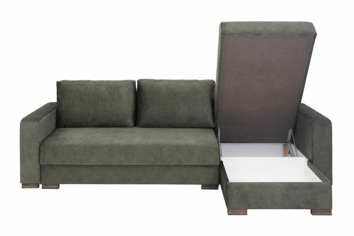 Угловой диван-кровать Гефест цвета хаки - купить Угловые диваны по цене 91710.0