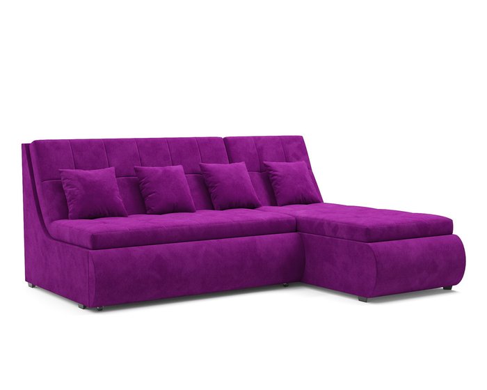Угловой диван-кровать Дубай фиолетового цвета