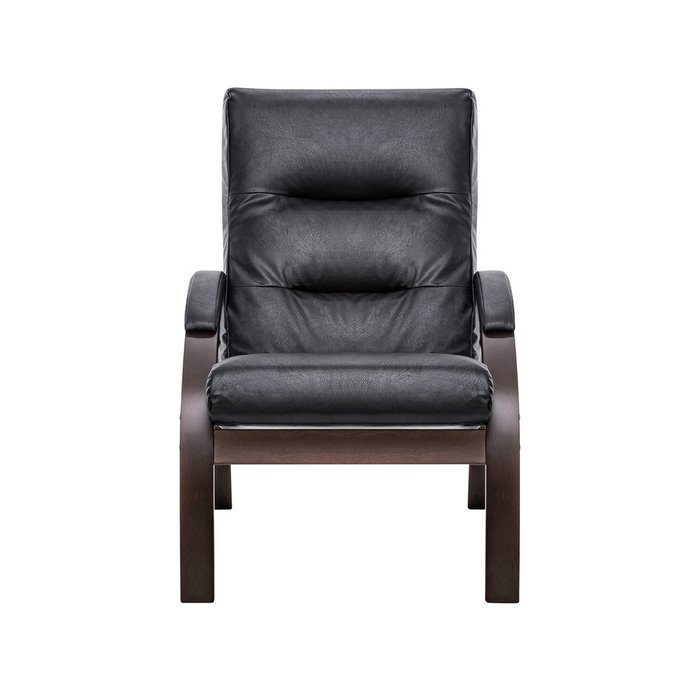 Кресло Лион черно-коричневого цвета - купить Интерьерные кресла по цене 16050.0