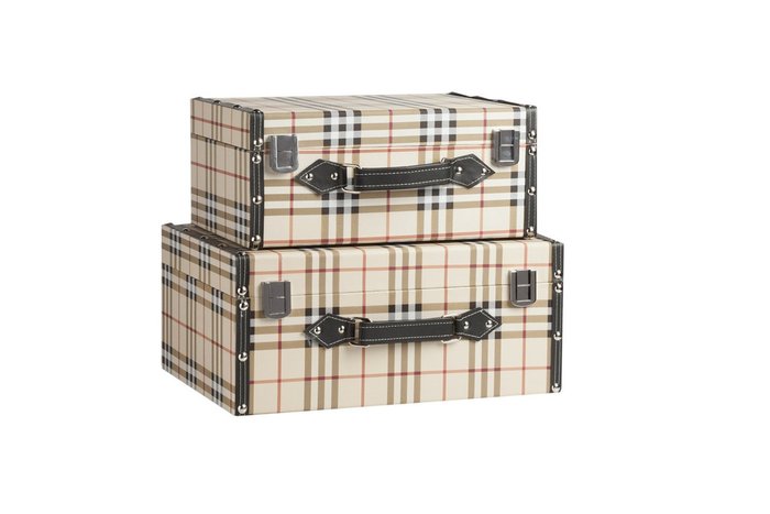 Декоративный чемодан Estilo Burberry Piccolo - лучшие Декоративные коробки в INMYROOM