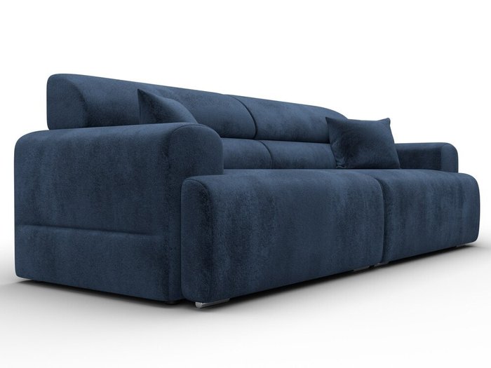 Диван Лига-109 темно-синего цвета - лучшие Прямые диваны в INMYROOM Диван Лига-109 темно-синего цвета - лучшие Прямые диваны в INMYROOM