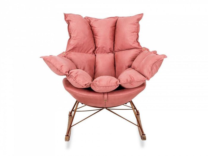 Кресло-качалка Ariella розового цвета - купить Интерьерные кресла по цене 54900.0