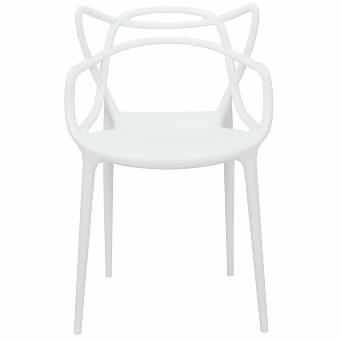 Набор из двух стульев белого цвета с подлокотниками - лучшие Обеденные стулья в INMYROOM