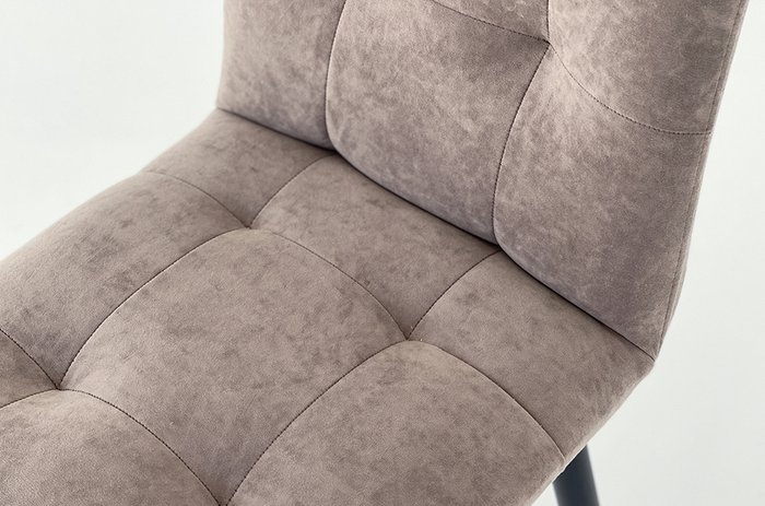 Стул Турин 2 бежево-коричневого цвета с белыми ножками - лучшие Обеденные стулья в INMYROOM