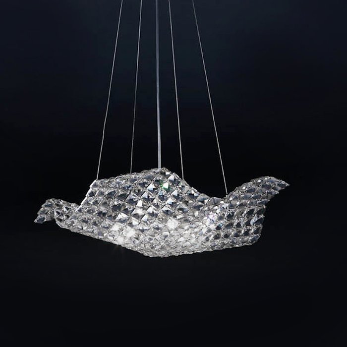Подвесной светильник Illuminati с плафоном из множества прозрачных хрустальных элементов - купить Подвесные люстры по цене 43980.0