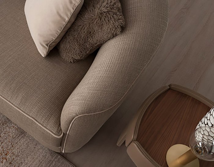 Прямой диван 1750 Sofa коричневого цвета  - лучшие Прямые диваны в INMYROOM