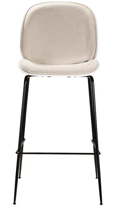 Стул барный Beetle Light Grey светло-серого цвета - лучшие Барные стулья в INMYROOM