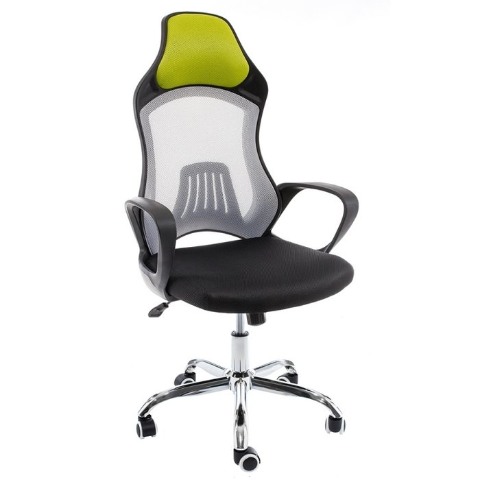 Компьютерное кресло Atlant черно-зеленого цвета