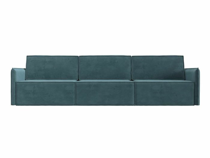 Прямой диван-кровать Либерти лонг бирюзового цвета - купить Прямые диваны по цене 76999.0