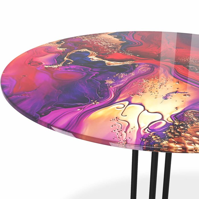 Кофейный столик Cosmic красно-фиолетового цвета - лучшие Кофейные столики в INMYROOM