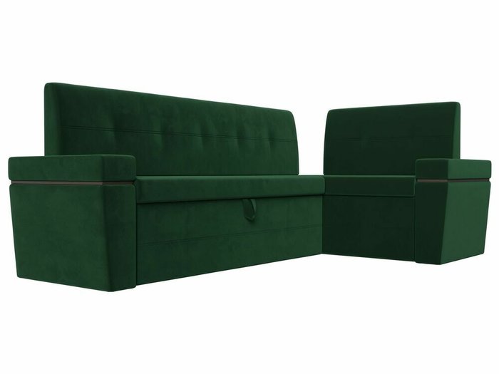 Угловой диван-кровать Деметра зеленого цвета правый угол - купить Угловые диваны по цене 45999.0