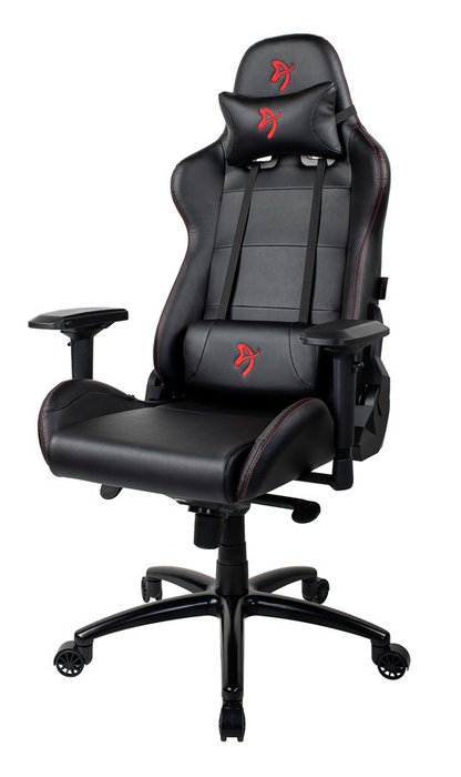 Кресло игровое Red Logo черного цвета