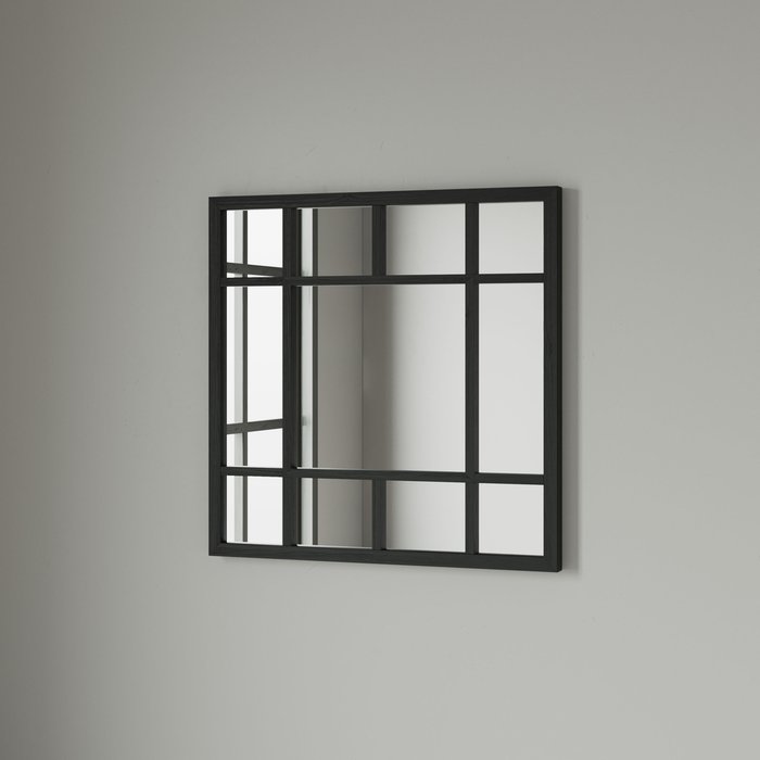 Зеркало Wind wall в раме черного цвета