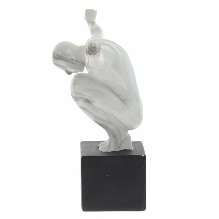 Фигура декоративная Атлет бело-черного цвета - лучшие Фигуры и статуэтки в INMYROOM