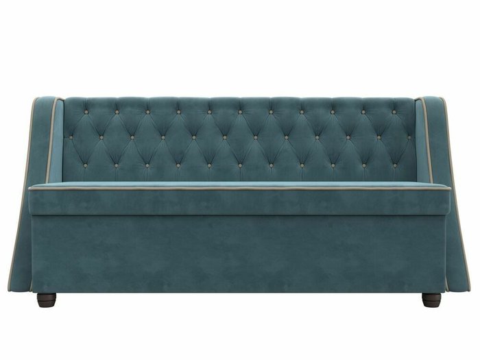 Кухонный прямой диван Лофт бирюзового цвета - купить Прямые диваны по цене 47999.0