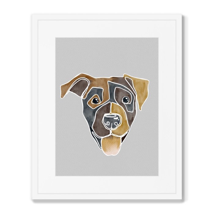 Набор из 2-х репродукций картин в раме Happy dogs, No1 - лучшие Картины в INMYROOM