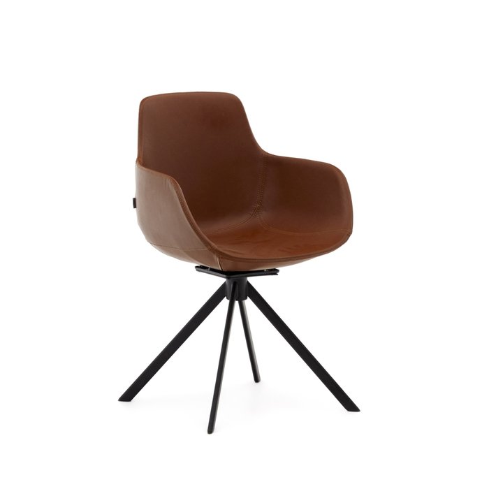 Стул вращающийся Tissiana коричневого цвета - купить Офисные кресла по цене 54990.0