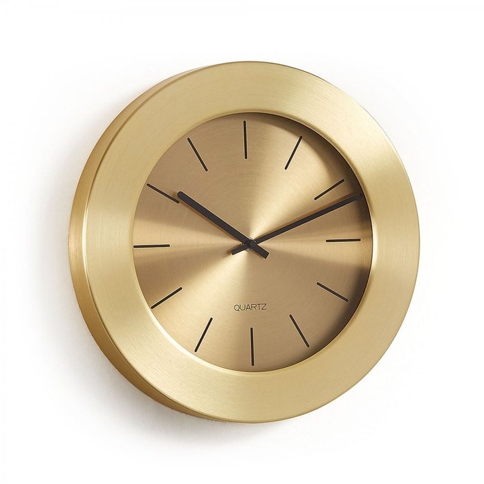 Часы настенные Meyers из металла золотого цвета