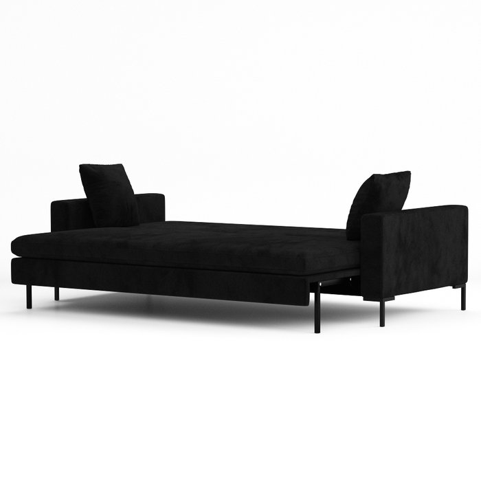 Диван-кровать Kona черного цвета - лучшие Прямые диваны в INMYROOM
