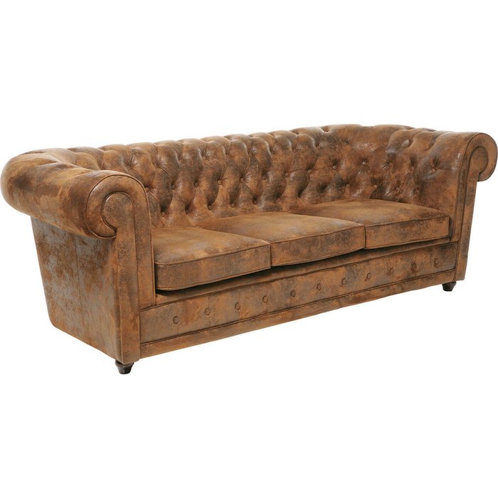 Диван Oxford коричневого цвета - купить Прямые диваны по цене 380380.0
