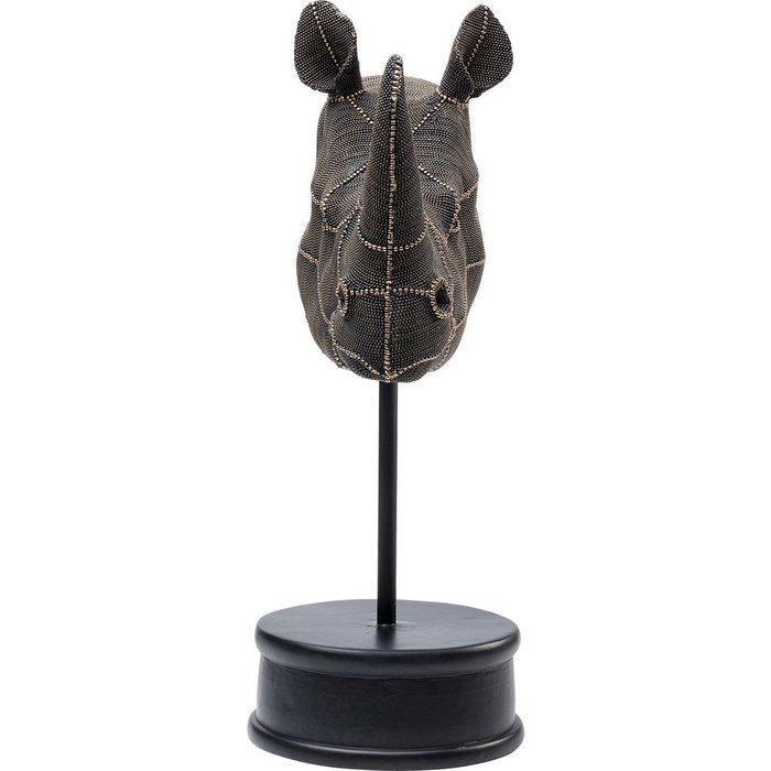 Статуэтка Head Rhino черного цвета - купить Фигуры и статуэтки по цене 26030.0
